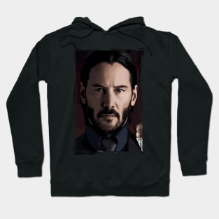 john wick painting effect Hoodie